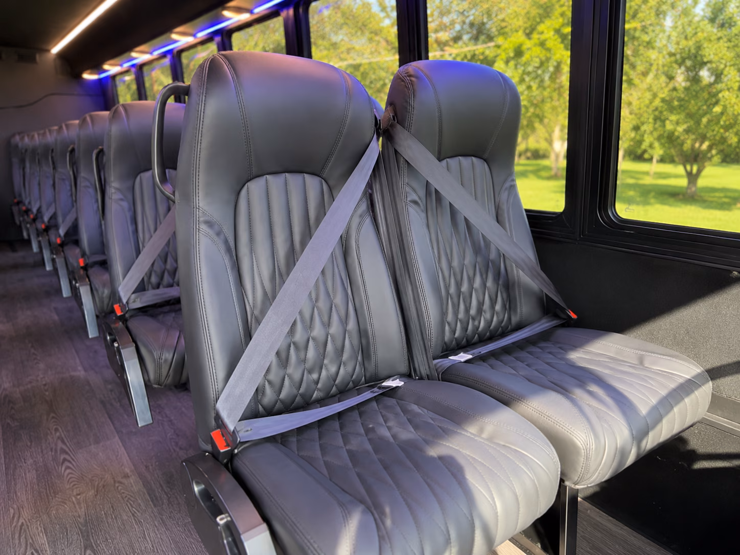 santa rosa 18 passenger minibus interior