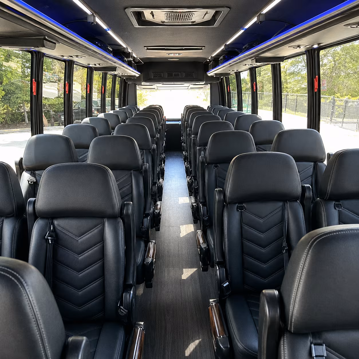 santa rosa 25 passenger minibus inside