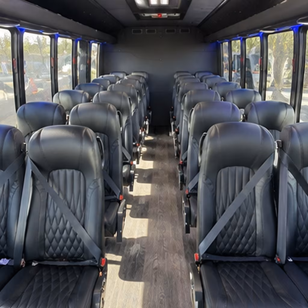 santa rosa 28 passenger minibus inside