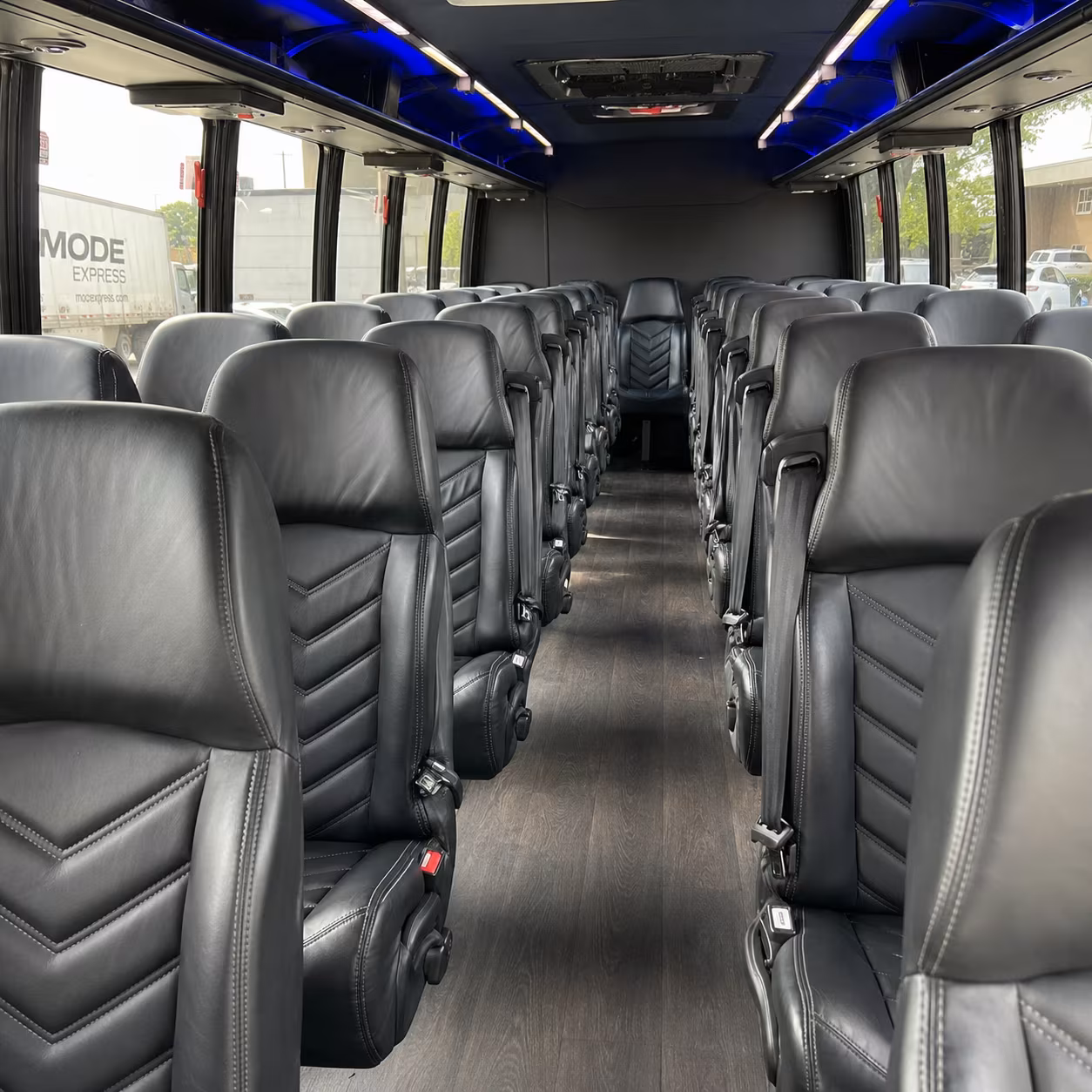 santa rosa 30 passenger minibus inside