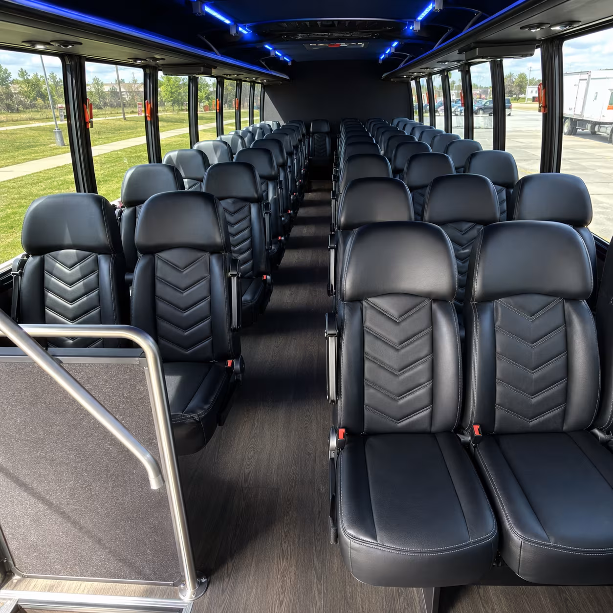 santa rosa 35 passenger minibus inside