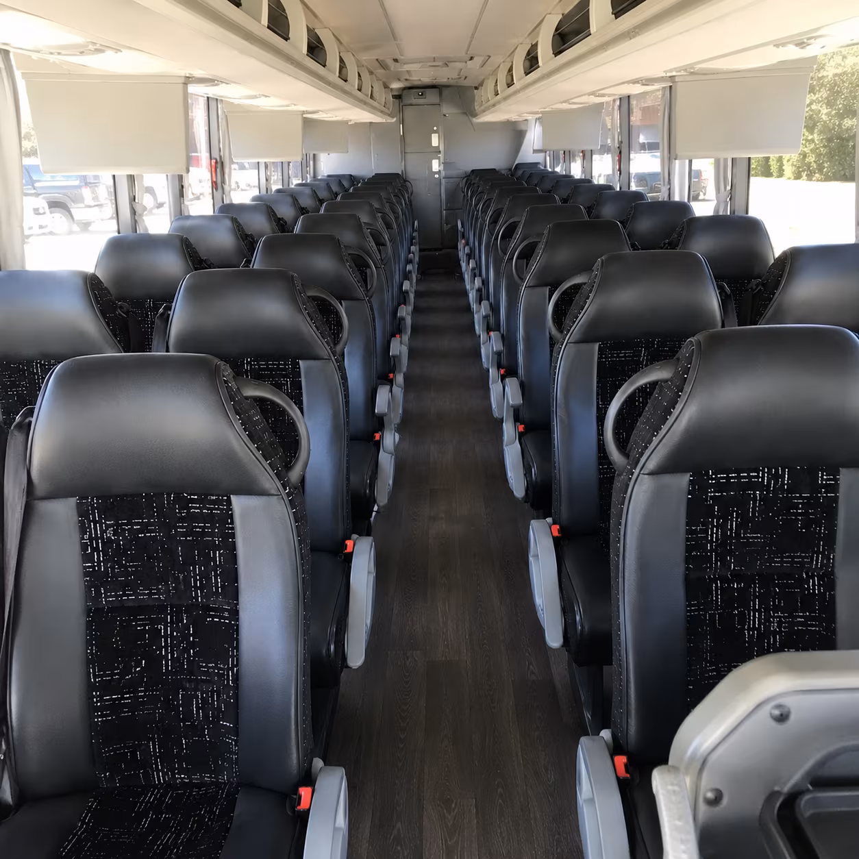 santa rosa 56 passenger charter bus interior