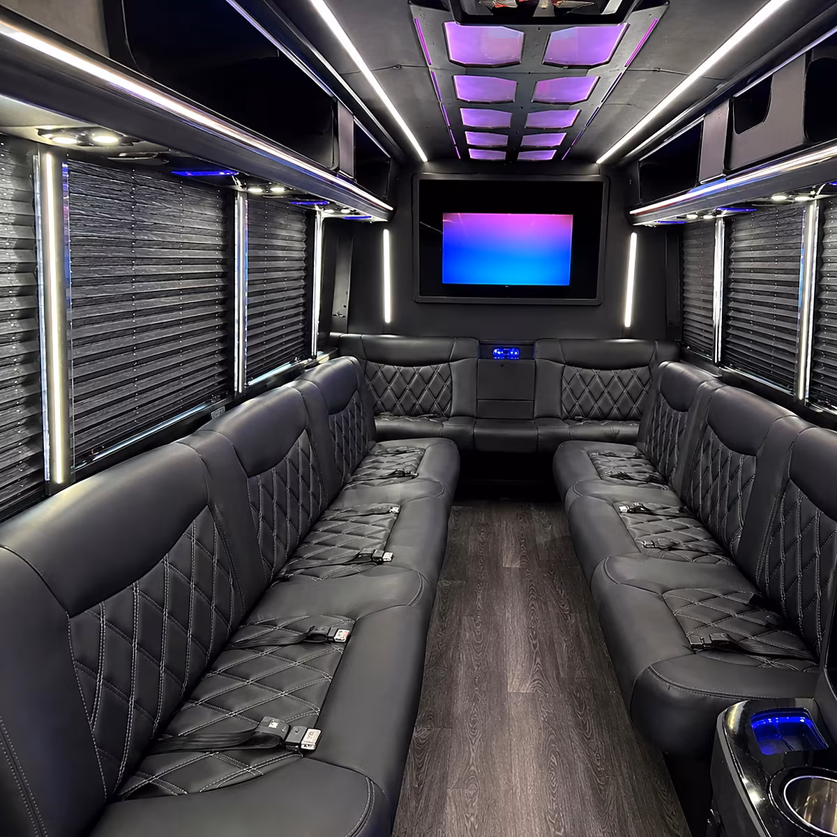 santa rosa party bus interior