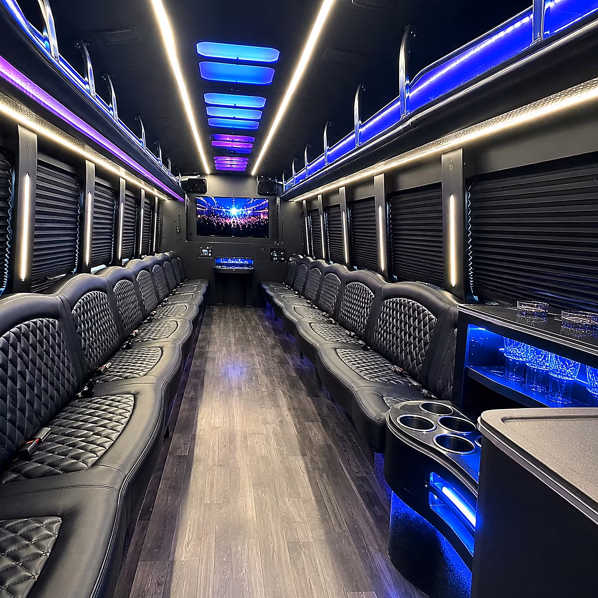 santa rosa party bus rentals inside
