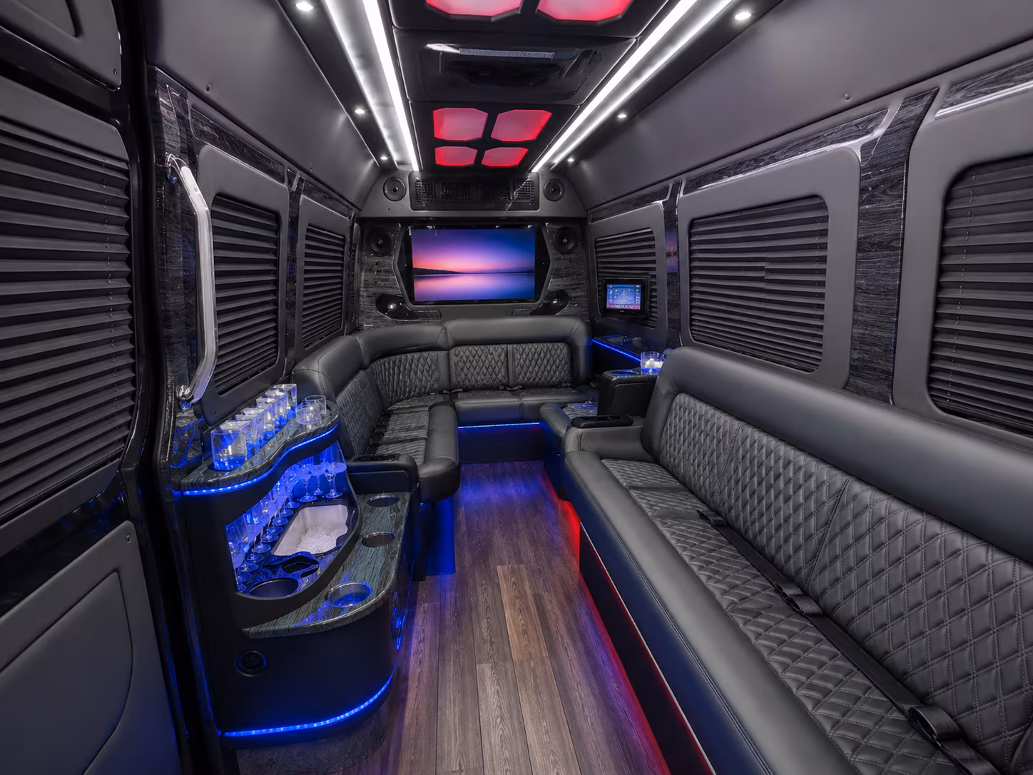 santa rosa sprinter limousine interior