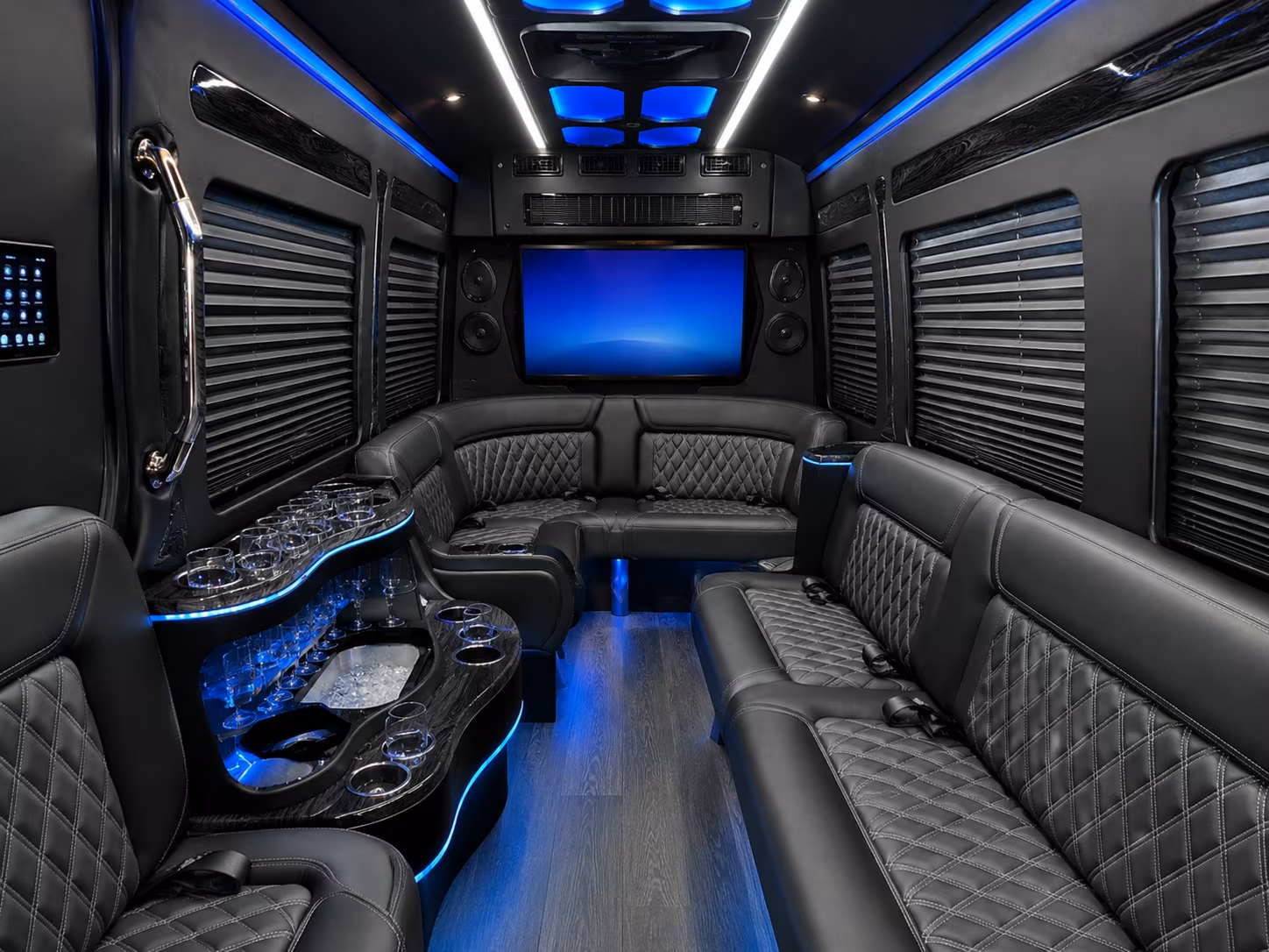 shuttle buses for bands performers and production groups in santa rosa